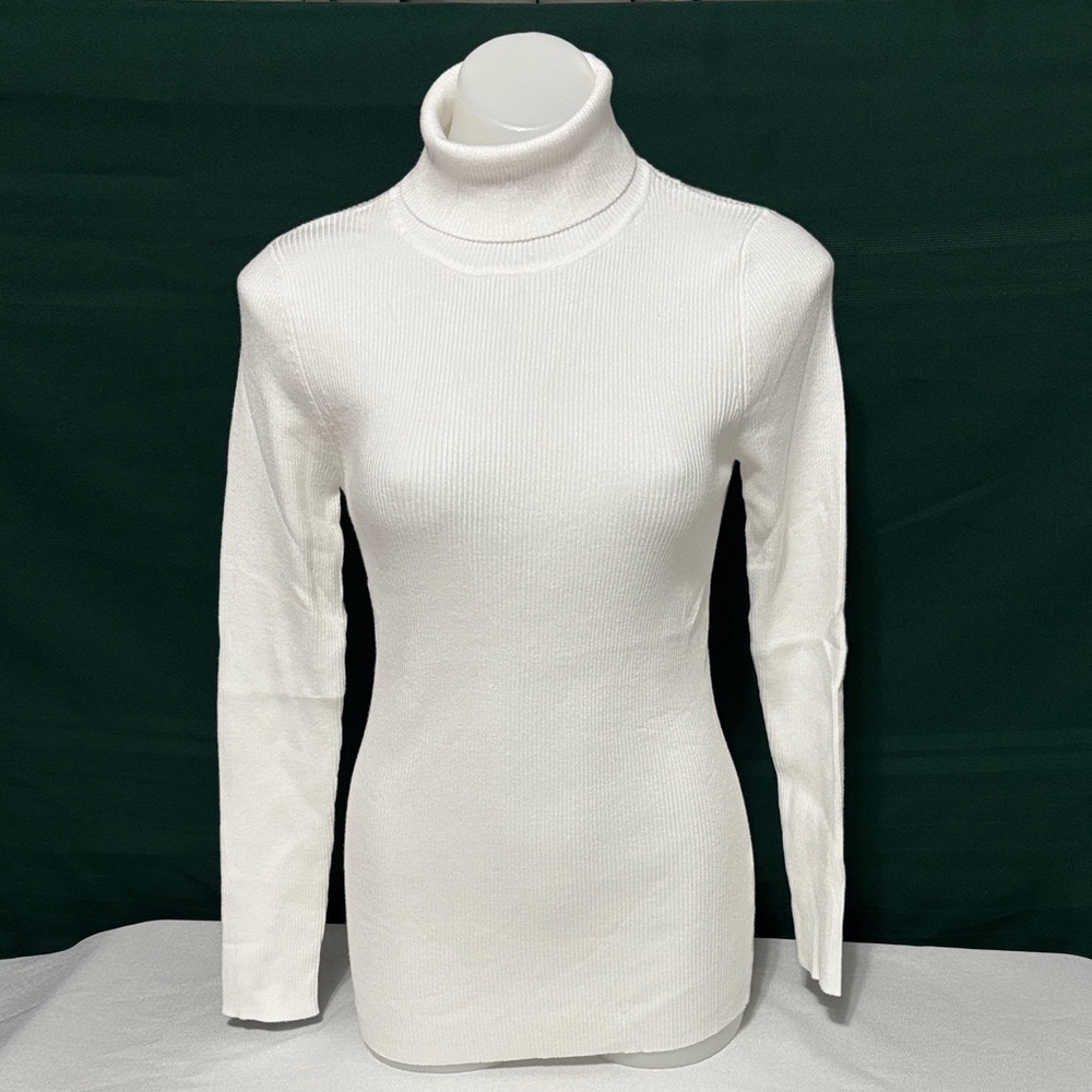 White Turtleneck Sweater size L